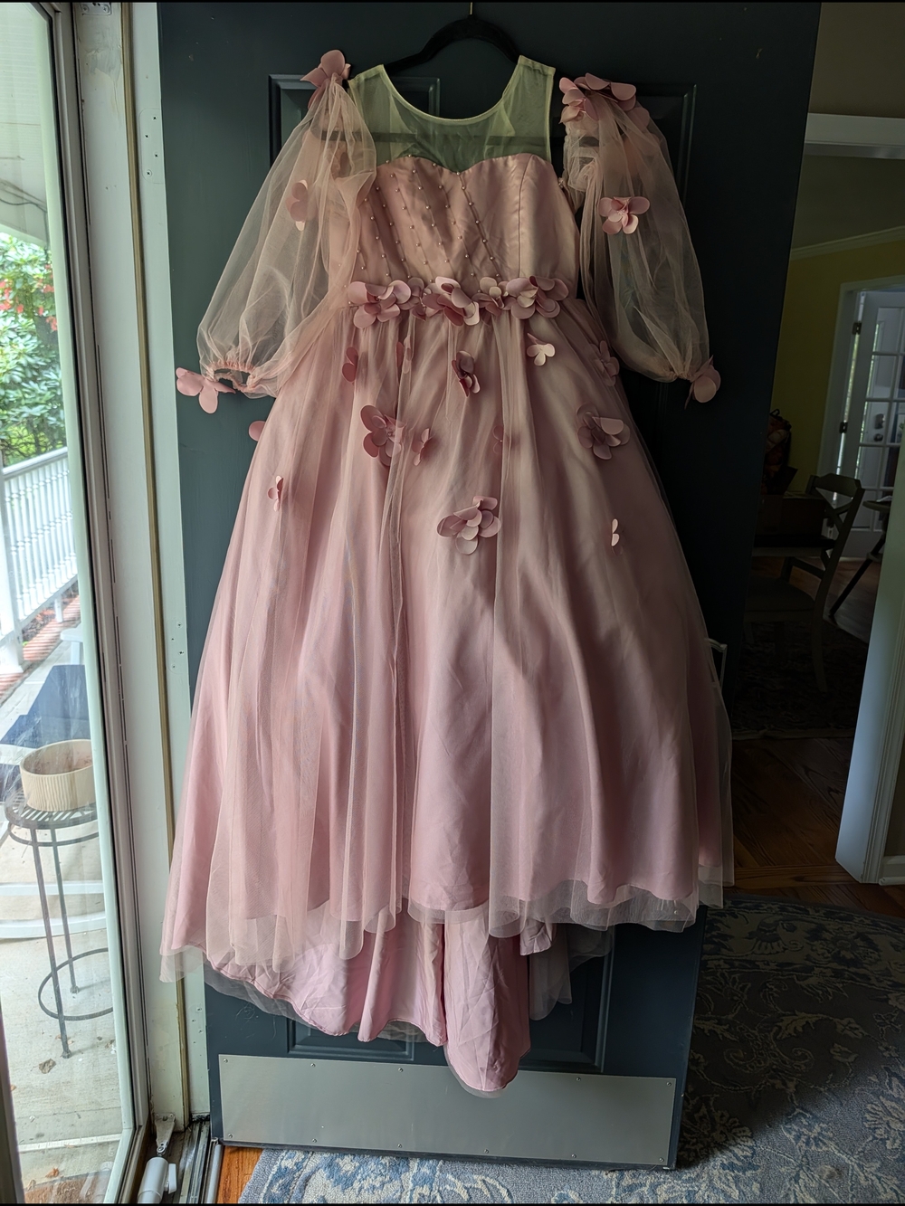 Girls Dusty Rose Azazie Karrie Dress